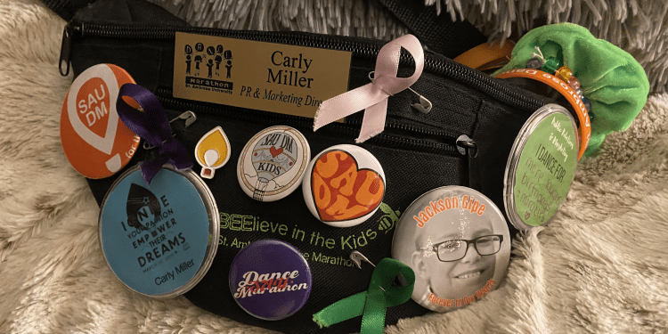 Child Health Day Ribbons on DM Fanny Pack